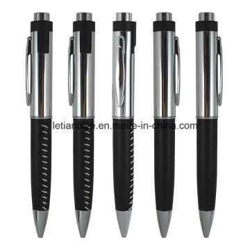 Персонализированные металла кожаная ручка, Выдвиженческая кожаная ручка (ЛТ-C807)